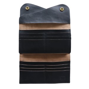 画像6: DAPPER'S ダッパーズ Lot,1794 Horsehide Double Flap Wallet ホースハイド ダブルフラップ ウォレットマリアム社 フルベジタブルタンニング 馬革 ジッパー WALDES社 30’sタイプ BRASS スナップボタン エイジング