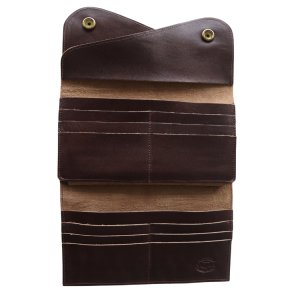 画像15: DAPPER'S ダッパーズ Lot,1794 Horsehide Double Flap Wallet ホースハイド ダブルフラップ ウォレットマリアム社 フルベジタブルタンニング 馬革 ジッパー WALDES社 30’sタイプ BRASS スナップボタン エイジング