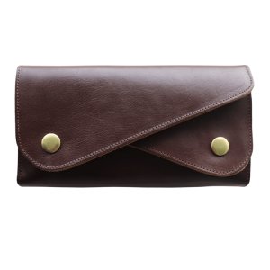 画像12: DAPPER'S ダッパーズ Lot,1794 Horsehide Double Flap Wallet ホースハイド ダブルフラップ ウォレットマリアム社 フルベジタブルタンニング 馬革 ジッパー WALDES社 30’sタイプ BRASS スナップボタン エイジング