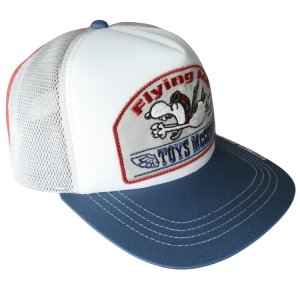 画像3: TOYS McCOY トイズマッコイ TMA2525 MESH CAP SNOOPY "FLYING ACE" メッシュキャップ スヌーピー フライングエース トリコロールカラー 刺繍製パッチ 帽子 アメカジキャップ 日本製 madeinjapan