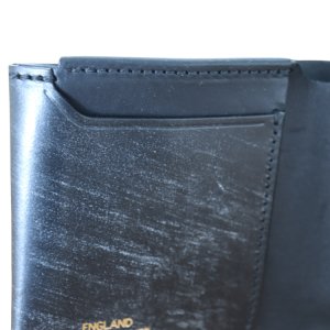 画像6: 池之端銀革店 Cramp Cr-928 UKブライドル ギャルソンスリムウォレット 大容量コインケース スリムウォレット ギャルソンコインポケット 2つ折りウォレット 最小クラス 収納力 ブライドルレザー  革製品 日本製