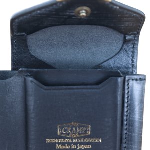 画像5: 池之端銀革店 Cramp Cr-928 UKブライドル ギャルソンスリムウォレット 大容量コインケース スリムウォレット ギャルソンコインポケット 2つ折りウォレット 最小クラス 収納力 ブライドルレザー  革製品 日本製