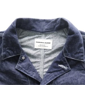 画像6: SAMURAI JEANS サムライジーンズ SJCA-SC01 サムライコットンデニムカバーオール 10oz セルビッチデニム 50‘ｓビンテージカバーオールベース ラグランスリーブ キナリ糸トリプルステッチ 巻縫い ワークウェア コットン柄 純銀鍍金 鉄製ボタン