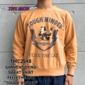 TOYS McCOY トイズマッコイ TMC2548 GARMENT DYING SWEAT SHIRT FELIX THE CAT "TOUGH MINDED" ガーメントダイ スウェットシャツ フィリックス 米海軍哨戒飛行隊 コットン 100% 後染め 日本製
