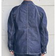 画像3: SAMURAI JEANS サムライジーンズ SJCA-SC01 サムライコットンデニムカバーオール 10oz セルビッチデニム 50‘ｓビンテージカバーオールベース ラグランスリーブ キナリ糸トリプルステッチ 巻縫い ワークウェア コットン柄 純銀鍍金 鉄製ボタン (3)
