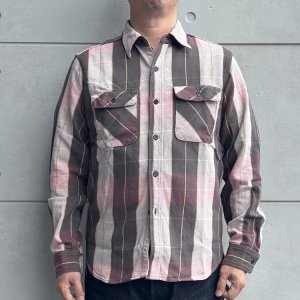 画像2: JELADO ジェラード JP12108 Unionworkers Shirt Regular ユニオンワーカーズシャツ レギュラー 定番 ネルシャツ 別注ネル生地 ヴィンテージ感 レギュラーサイズ 快適な着心地 保温性 ユーズド加工