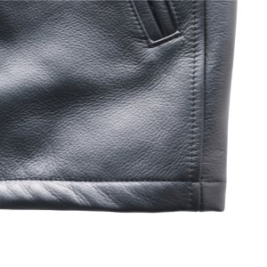 画像9: Y'2 LEATHER ワイツーレザー SB-93 STEER OIL PHARAOH JACKET ステアオイルファラオジャケット リブジャケット 牛革 革厚約1.3ｍｍ 柔らかい着心地 ナイロンキルティング仕様 保温性 スナップボタン 日本製