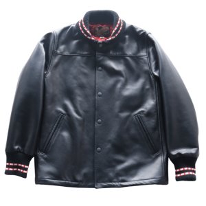 画像4: Y'2 LEATHER ワイツーレザー SB-93 STEER OIL PHARAOH JACKET ステアオイルファラオジャケット リブジャケット 牛革 革厚約1.3ｍｍ 柔らかい着心地 ナイロンキルティング仕様 保温性 スナップボタン 日本製