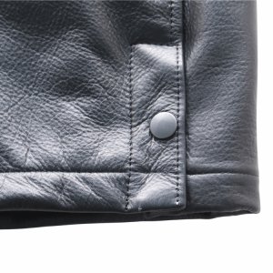 画像15: Y'2 LEATHER ワイツーレザー SB-93 STEER OIL PHARAOH JACKET ステアオイルファラオジャケット リブジャケット 牛革 革厚約1.3ｍｍ 柔らかい着心地 ナイロンキルティング仕様 保温性 スナップボタン 日本製