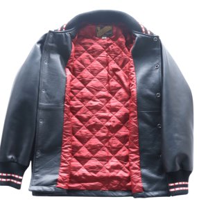 画像11: Y'2 LEATHER ワイツーレザー SB-93 STEER OIL PHARAOH JACKET ステアオイルファラオジャケット リブジャケット 牛革 革厚約1.3ｍｍ 柔らかい着心地 ナイロンキルティング仕様 保温性 スナップボタン 日本製