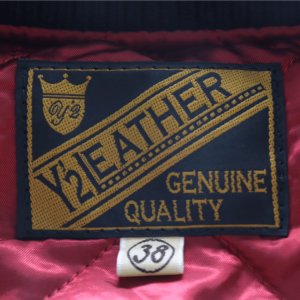 画像12: Y'2 LEATHER ワイツーレザー SB-93 STEER OIL PHARAOH JACKET ステアオイルファラオジャケット リブジャケット 牛革 革厚約1.3ｍｍ 柔らかい着心地 ナイロンキルティング仕様 保温性 スナップボタン 日本製