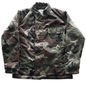 画像4: BUZZ RICKSON'S バズリクソンズ BR15763 Type DECK A-2 “BUZZ RICKSON MFG. CO.” CAMOUFLAGE VERSION カモフラージュバージョン デッキA-2ジャケット 米海軍 甲板作業用ジャケットN-1の後継モデル コットン・ナイロンの混紡生地 ウッドランドのカモフラージュ生地
