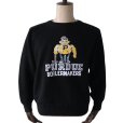 画像2: DAPPER'S ダッパーズ 1811 Binder Crew Neck Sweat Flocky Print Design Model バインダークルーネックスウェット フロッキープリントデザインモデル 電着フロッキープリントスウェットシリーズ 先起毛加工 ふっくらした柔らかさ (2)