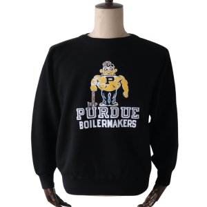 画像2: DAPPER'S ダッパーズ 1811 Binder Crew Neck Sweat Flocky Print Design Model バインダークルーネックスウェット フロッキープリントデザインモデル 電着フロッキープリントスウェットシリーズ 先起毛加工 ふっくらした柔らかさ