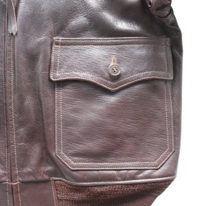 画像9: BUZZ RICKSON'S バズリクソンズ BR80661 Type AN6552 “AMERICAN SPORTSWEAR CO.” M-422Aの後継モデル ゴートスキン ARMY NAVY US 黒い酸化処理を施したジッパー 朱色の美しいライニング AMERICAN SPORTWEAR社 美しいシボ