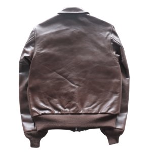 画像15: BUZZ RICKSON'S バズリクソンズ BR80659 Type A-2 “A.C. No.W535 ac 29191 BUZZ RICKSON MFG.CORP.” ブロンコ社 1942年製造モデル 陸軍航空隊 あずき色 赤褐色のラセットブラウン ステッチワーク クロスステッチ