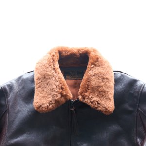 画像6: BUZZ RICKSON'S バズリクソンズ BR80661 Type AN6552 “AMERICAN SPORTSWEAR CO.” M-422Aの後継モデル ゴートスキン ARMY NAVY US 黒い酸化処理を施したジッパー 朱色の美しいライニング AMERICAN SPORTWEAR社 美しいシボ