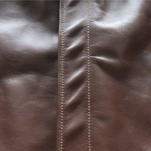 画像9: BUZZ RICKSON'S バズリクソンズ BR80659 Type A-2 “A.C. No.W535 ac 29191 BUZZ RICKSON MFG.CORP.” ブロンコ社 1942年製造モデル 陸軍航空隊 あずき色 赤褐色のラセットブラウン ステッチワーク クロスステッチ