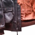 画像13: BUZZ RICKSON'S バズリクソンズ BR80661 Type AN6552 “AMERICAN SPORTSWEAR CO.” M-422Aの後継モデル ゴートスキン ARMY NAVY US 黒い酸化処理を施したジッパー 朱色の美しいライニング AMERICAN SPORTWEAR社 美しいシボ