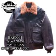 画像1: BUZZ RICKSON'S バズリクソンズ BR80661 Type AN6552 “AMERICAN SPORTSWEAR CO.” M-422Aの後継モデル ゴートスキン ARMY NAVY US 黒い酸化処理を施したジッパー 朱色の美しいライニング AMERICAN SPORTWEAR社 美しいシボ (1)