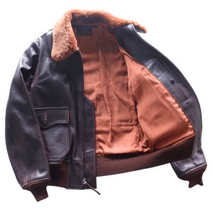 画像14: BUZZ RICKSON'S バズリクソンズ BR80661 Type AN6552 “AMERICAN SPORTSWEAR CO.” M-422Aの後継モデル ゴートスキン ARMY NAVY US 黒い酸化処理を施したジッパー 朱色の美しいライニング AMERICAN SPORTWEAR社 美しいシボ