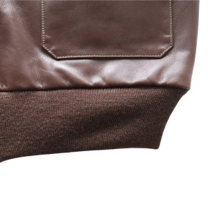 画像11: BUZZ RICKSON'S バズリクソンズ BR80659 Type A-2 “A.C. No.W535 ac 29191 BUZZ RICKSON MFG.CORP.” ブロンコ社 1942年製造モデル 陸軍航空隊 あずき色 赤褐色のラセットブラウン ステッチワーク クロスステッチ