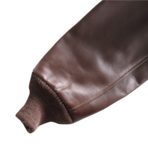 画像12: BUZZ RICKSON'S バズリクソンズ BR80659 Type A-2 “A.C. No.W535 ac 29191 BUZZ RICKSON MFG.CORP.” ブロンコ社 1942年製造モデル 陸軍航空隊 あずき色 赤褐色のラセットブラウン ステッチワーク クロスステッチ