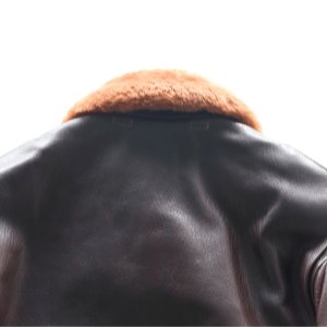 画像19: BUZZ RICKSON'S バズリクソンズ BR80661 Type AN6552 “AMERICAN SPORTSWEAR CO.” M-422Aの後継モデル ゴートスキン ARMY NAVY US 黒い酸化処理を施したジッパー 朱色の美しいライニング AMERICAN SPORTWEAR社 美しいシボ