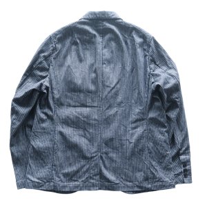 画像13: ORGUEIL オルゲイユ OR-4325 Indigo Dobby Jacket インディゴドビージャケット 1900 年代初頭 サックジャケットベース クラシックスタイル インディゴ染料 ドビーストライプ生地 エイジング ナットボタン