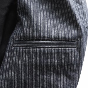 画像11: ORGUEIL オルゲイユ OR-4325 Indigo Dobby Jacket インディゴドビージャケット 1900 年代初頭 サックジャケットベース クラシックスタイル インディゴ染料 ドビーストライプ生地 エイジング ナットボタン