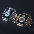 画像7: CUSHMAN クッシュマン 29381 U.S.N. BRASS RING BRASS 米海軍ブラスリング ブラス 1940年代 U.S.NAVY ネイビー オニキス シンプルデザイン アールデコ調のフィン ゴツい雰囲気 指輪 リング