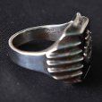 画像7: CUSHMAN クッシュマン 29380 U.S.N. SILVER RING SILVER925 米海軍シルバーリング シルバ−925 1940年代 U.S.NAVY ネイビー オニキス シンプルデザイン アールデコ調のフィン ゴツい雰囲気 指輪 リング