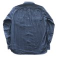 画像16: SUGAR CANE シュガーケーン SC29585 FICTION ROMANCE 8.5oz. BLACK WABASH STRIPE WORK SHIRT ブラックウォバッシュ ストライプワークシャツ ブラックの硫化染料でベース ドットストライプ ヴィンテージウェア