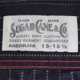 画像14: SUGAR CANE シュガーケーン SC29585 FICTION ROMANCE 8.5oz. BLACK WABASH STRIPE WORK SHIRT ブラックウォバッシュ ストライプワークシャツ ブラックの硫化染料でベース ドットストライプ ヴィンテージウェア