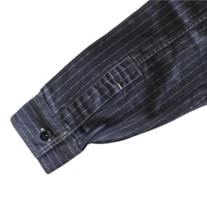 画像10: SUGAR CANE シュガーケーン SC29585 FICTION ROMANCE 8.5oz. BLACK WABASH STRIPE WORK SHIRT ブラックウォバッシュ ストライプワークシャツ ブラックの硫化染料でベース ドットストライプ ヴィンテージウェア