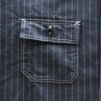 画像7: SUGAR CANE シュガーケーン SC29585 FICTION ROMANCE 8.5oz. BLACK WABASH STRIPE WORK SHIRT ブラックウォバッシュ ストライプワークシャツ ブラックの硫化染料でベース ドットストライプ ヴィンテージウェア