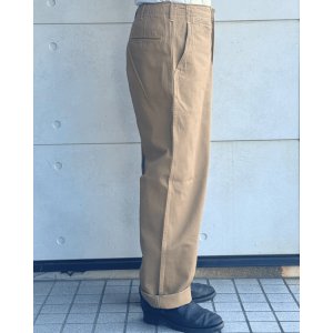 画像3: JELADO ジェラード AG94341A 41 Khaki Lastresort Chino Cloth ラストリゾート チノクロス チノパン ディープサウスコットン スレン染料 新41KHAKI 股上深くワタリ太め ワークパンツ made in japan