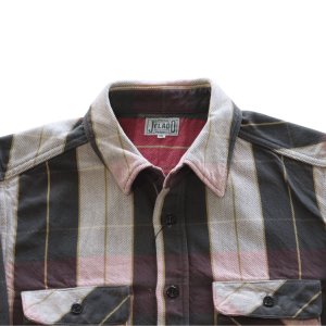 画像5: JELADO ジェラード JP12106 Unionworkers Shirt Short ユニオンワーカーズシャツ ショート ネルシャツ 別注ネル生地 定番 ヴィンテージ感 レギュラーサイズ 快適な着心地 保温性 ユーズド加工