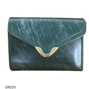 画像13: 池之端銀革店 Cramp Cr-920 UKブライドル コンパクトウォレット ミニ財布 コンパクトウォレット カードケースサイズ アンティーク UKブライドルレザー 最小クラス 革製品 日本製