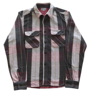 画像4: JELADO ジェラード JP12106 Unionworkers Shirt Short ユニオンワーカーズシャツ ショート ネルシャツ 別注ネル生地 定番 ヴィンテージ感 レギュラーサイズ 快適な着心地 保温性 ユーズド加工