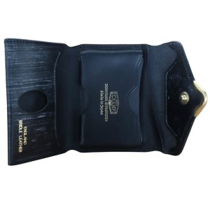 画像4: 池之端銀革店 Cramp Cr-920 UKブライドル コンパクトウォレット ミニ財布 コンパクトウォレット カードケースサイズ アンティーク UKブライドルレザー 最小クラス 革製品 日本製