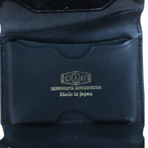 画像6: 池之端銀革店 Cramp Cr-920 UKブライドル コンパクトウォレット ミニ財布 コンパクトウォレット カードケースサイズ アンティーク UKブライドルレザー 最小クラス 革製品 日本製