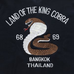 画像18: CUSHMAN クッシュマン 26386 SWEAT SOUVENIR JACKET KING COBRA スウェット スーベニア ジャケット キングコブラ スウェット フルジップ カーディガン スーベニアジャケット アウター ライトアウター キングコブラ 刺繍