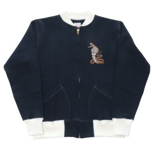画像6: CUSHMAN クッシュマン 26386 SWEAT SOUVENIR JACKET KING COBRA スウェット スーベニア ジャケット キングコブラ スウェット フルジップ カーディガン スーベニアジャケット アウター ライトアウター キングコブラ 刺繍