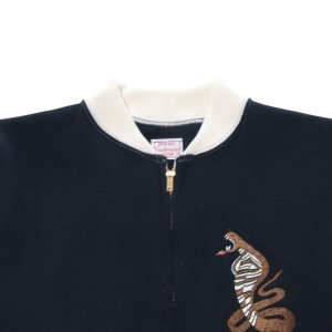 画像7: CUSHMAN クッシュマン 26386 SWEAT SOUVENIR JACKET KING COBRA スウェット スーベニア ジャケット キングコブラ スウェット フルジップ カーディガン スーベニアジャケット アウター ライトアウター キングコブラ 刺繍