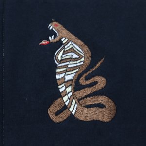 画像9: CUSHMAN クッシュマン 26386 SWEAT SOUVENIR JACKET KING COBRA スウェット スーベニア ジャケット キングコブラ スウェット フルジップ カーディガン スーベニアジャケット アウター ライトアウター キングコブラ 刺繍