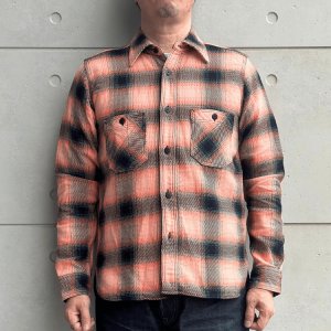 画像2: SAMURAI JEANS サムライジーンズ SIN25-01 ロープインディゴヘビーネルワークシャツ ネルシャツ  チェックシャツ 長袖シャツ 