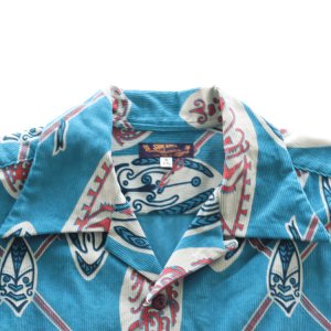 画像5: SUN SURF サンサーフ SS29581 CORDUROY L/S OPEN SHIRT "GOD'S SHIELD" 長袖 アロハシャツ コーデュロイオープンシャツ コットン100%