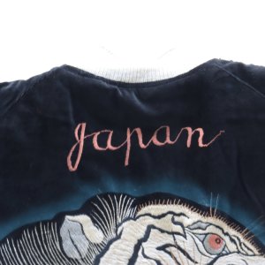 画像14: TAILOR TOYO テーラー東洋 TT15809-119 Mid 1950s Style Velveteen × Acetate Quilted Souvenir Jacket “Stencil Paint” TOYO ENTERPRISE 60th Anniversary Special Edition “TIGER HEAD” × “EAGLE” 別珍スカジャン 白虎 鷲 リバーシブル スーベニアジャケット 刺繍 東洋エンタープライズ60周年記念 スペシャルエディション