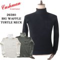 CUSHMAN クッシュマン 26380 BIG WAFFLE TURTLE NECK ビッグワッフルタートルネック 長袖